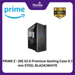 Load image into Gallery viewer, PRIME Z - [M] V2.0 Premium Gaming Case 0.7 mm STEEL BLACK/WHITE
