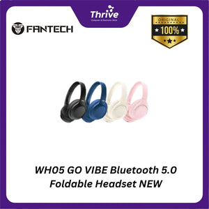 WH05 GO VIBE Bluetooth 5.0 Foldable Headset NEW