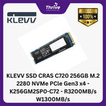 Load image into Gallery viewer, KLEVV SSD CRAS C720 256GB M.2 2280 NVMe PCle Gen3 x4 - K256GM2SP0-C72 - R3200MB/s W1300MB/s
