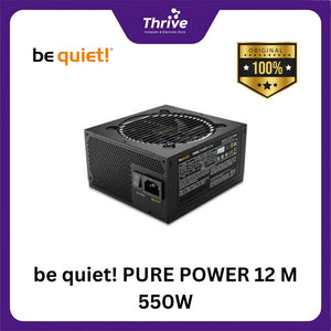 be quiet! PURE POWER 12 M 550W - Fully Modular - ATX 3.0 PCIe 5.0 - 80+ Gold Certified - 10 Years Warranty - Number 1 PSU in Germany