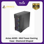 Load image into Gallery viewer, Antec AX90 - Mid-Tower Gaming Case - Diamond-Shaped Mesh Front Panel - 4mm Tempered Glass Side Panel - FREE 3PCS 120mm ARGB Fans + 1PCS 120mm ARGB Fans
