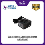 Load image into Gallery viewer, Super Flower Leadex III Bronze PRO 650W - SF-650R14HE - 80+ Bronze - ECO Fanless &amp; Silent Mode - Full Modular Fluid Dynamic Bearing Fan - 8 Years
