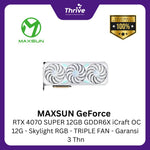 Load image into Gallery viewer, MAXSUN GeForce RTX 4070 SUPER 12GB GDDR6X iCraft OC 12G - Skylight RGB - TRIPLE FAN - Garansi 3 Thn