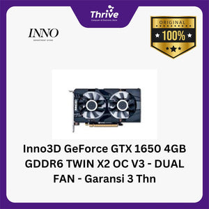 Inno3D GeForce GTX 1650 4GB GDDR6 TWIN X2 OC V3 - DUAL FAN - Garansi 3 Thn