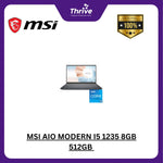 Load image into Gallery viewer, MSI AIO MODERN I5 1235 8GB 512GB W11+OHS 23.8FHD IPS BLK -AM242.833
