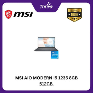 MSI AIO MODERN I5 1235 8GB 512GB W11+OHS 23.8FHD IPS BLK -AM242.833