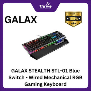 GALAX STEALTH STL-01 Blue Switch - Wired Mechanical RGB Gaming Keyboard (Anti-Ghosting Keys)