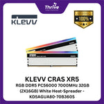 Load image into Gallery viewer, KLEVV CRAS XR5 RGB DDR5 PC56000 7000MHz 32GB (2X16GB) White Heat-Spreader - KD5AGUA80-70B360S
