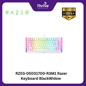 RZ03-05001700-R3M1 Razer Keyboard BlackWidow V4 75% - Hot-swappable Mechanical Gaming Keyboard - White