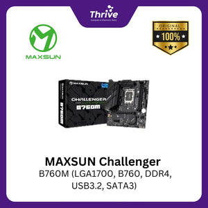 MAXSUN Challenger B760M (LGA1700, B760, DDR4, USB3.2, SATA3)