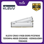 Load image into Gallery viewer, KLEVV CRAS V RGB DDR5 PC57600 7200MHz 48GB (2X24GB) - KD5KGUD80-72B340G