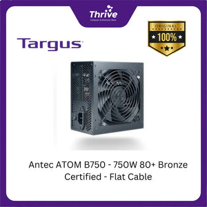 Antec ATOM B750 - 750W 80+ Bronze Certified - Flat Cable - 3 Years Warranty Replacement