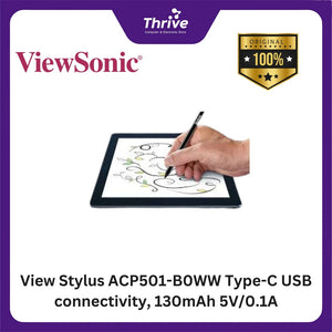 View Stylus ACP501-B0WW Type-C USB connectivity, 130mAh 5V/0.1A