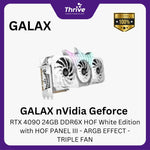 Load image into Gallery viewer, GALAX nVidia Geforce RTX 4090 24GB DDR6X HOF White Edition with HOF PANEL III - ARGB EFFECT -TRIPLE FAN
