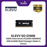 Load image into Gallery viewer, KLEVV SO-DIMM DDR4 Value Series PC21300 2666MHZ 4GB (1x4GB) (Bulk Package) ( Made In Korea )

