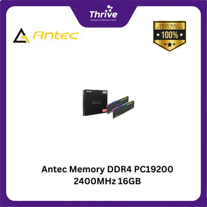 Antec Memory DDR4 PC19200 2400MHz 16GB (2x8GB) RGB Led - 2 PCS x AMD4UZ124001608G-5S