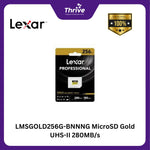 Load image into Gallery viewer, LMSGOLD256G-BNNNG MicroSD Gold UHS-II 280MB/s
