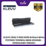 Load image into Gallery viewer, KLEVV CRAS V RGB DDR5 Brilliant White PC57600 7200MHz 48GB (2X24GB) - KD5KGUD80-72B340J
