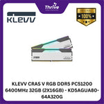 Load image into Gallery viewer, KLEVV CRAS V RGB DDR5 PC51200 6400MHz 32GB (2X16GB) - KD5AGUA80-64A320G