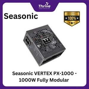 Seasonic VERTEX PX-1000 - 1000W Fully Modular - 80+ Platinum Certified - ATX 3.0 Compatible - PCIe 5.0 Ready - 10 Years Warranty Replacement