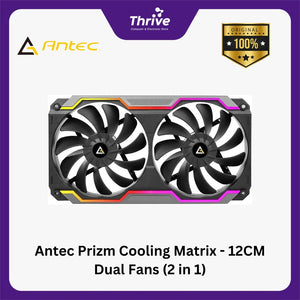 Antec Prizm Cooling Matrix - 12CM Dual Fans (2 in 1) with ARGB Bracket ( Addressable RGB )