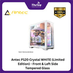 Load image into Gallery viewer, Antec P120 Crystal WHITE (Limited Edition) - Front &amp; Left Side Tempered Glass - Aluminum VGA Holder - Slide Button Side Panel
