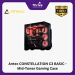 Load image into Gallery viewer, Antec CONSTELLATION C3 BASIC - Mid-Tower Gaming Case - Massive Airflow via Honeycomb Mesh - 4mm Tempered Glass Side Panel
