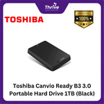 Load image into Gallery viewer, Toshiba Canvio Ready B3 3.0 Portable Hard Drive 1TB (Black)
