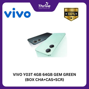 VIVO Y03T 4GB 64GB GEM GREEN (BOX CHA+CAS+SCR)