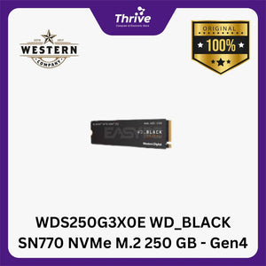 WDS250G3X0E WD_BLACK SN770 NVMe M.2 250 GB - Gen4