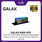 Load image into Gallery viewer, GALAX RAM HOF (HALL OF FAME) DDR4 4800MHz 16GB (8GBx2) C18-22-22-42 1.5V - GALAX HOF OC LAB ELITE EDITION
