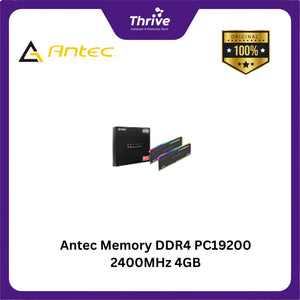 Antec Memory DDR4 PC19200 2400MHz 4GB (1x4GB) Red Led - AMD4UZ124001604G-5SR