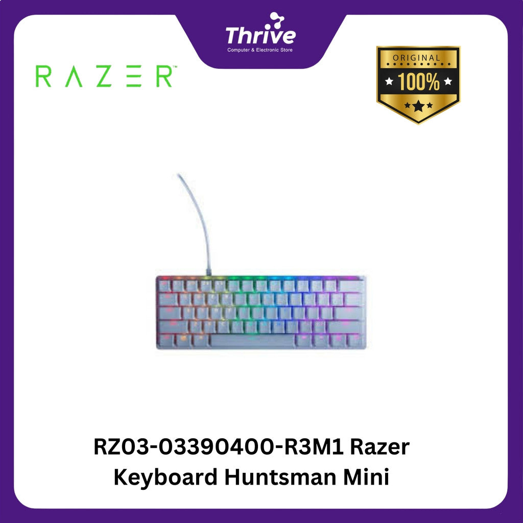 RZ03-03390400-R3M1 Razer Keyboard Huntsman Mini Mercury - Red - Sultan ...