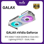 Load image into Gallery viewer, GALAX nVidia Geforce RTX 4060 Ti 8GB GDDR6 (1-Click OC) - Lighting EFFECT - DUAL FAN -
