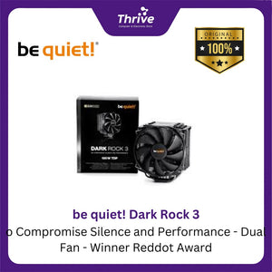 be quiet! Dark Rock 3 - No Compromise Silence and Performance - Dual Fan - Winner Reddot Award