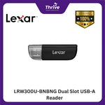 Load image into Gallery viewer, LRW300U-BNBNG Dual Slot USB-A Reader
