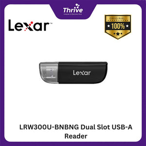 LRW300U-BNBNG Dual Slot USB-A Reader