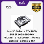 Load image into Gallery viewer, Inno3D GeForce RTX 4080 SUPER 16GB GDDR6X FROSTBITE - ILLUMINATING RGB Lighting - Garansi 3 Thn
