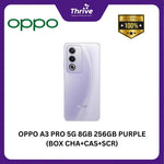 Load image into Gallery viewer, OPPO A3 PRO 5G 8GB 256GB PURPLE (BOX CHA+CAS+SCR)