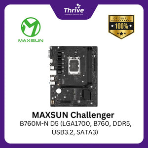 MAXSUN Challenger B760M-N D5 (LGA1700, B760, DDR5, USB3.2, SATA3)