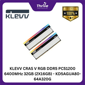 KLEVV CRAS V RGB DDR5 PC51200 6400MHz 64GB (2X32GB) - KD5BGUA80-64A320G