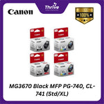 Load image into Gallery viewer, MG3670 Black MFP PG-740, CL-741 (Std/XL)