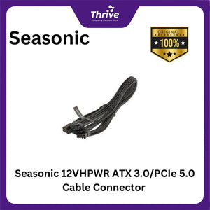 Seasonic 12VHPWR ATX 3.0/PCIe 5.0 Cable Connector - Compatible with Seasonic Modular ATX 2.xx PRIME and FOCUS Series (above 850W output)