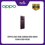 Load image into Gallery viewer, OPPO A3X 4GB 128GB RED (BOX CHA+CAS+SCR)