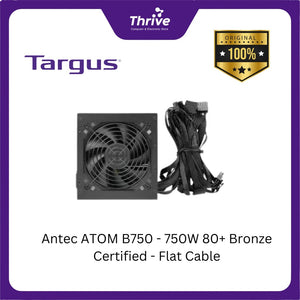 Antec ATOM B750 - 750W 80+ Bronze Certified - Flat Cable - 3 Years Warranty Replacement