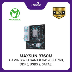 MAXSUN B760M GAMING WIFI GANK (LGA1700, B760, DDR5, USB3.2, SATA3)