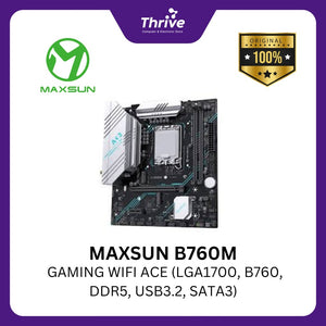 MAXSUN B760M GAMING WIFI ACE (LGA1700, B760, DDR5, USB3.2, SATA3)