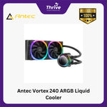 Load image into Gallery viewer, Antec Vortex 240 ARGB Liquid Cooler - Suspended Spiral Pump Head Design - 2x Fusion 120 PWM ARGB Fan
