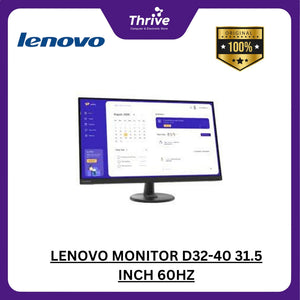 LENOVO MONITOR D32-40 31.5 INCH 60HZ