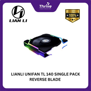 LIANLI UNIFAN TL 140 SINGLE PACK REVERSE BLADE & NON REVERSE BLADE BLACK/WHITE